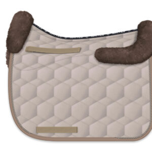 Mattes Lammfell Schabracke Dressur Gr.L walnuss